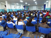 Professores da E. M. Francisco Diniz participam de hora cívica em homenagem às crianças