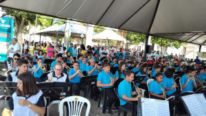 Banda Carmelitana Luminarense participa de encontro em Cana Verde