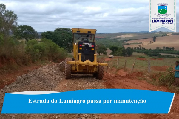 Estrada do Lumiagro passa por manutenção