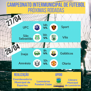 Próxima rodada do Campeonato Intermunicipal de Futebol acontece nesse final de semana
